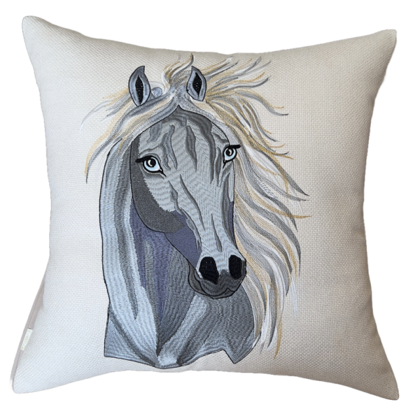 CAPA  ALMOFADA CAVALO LINHÃO 50X50