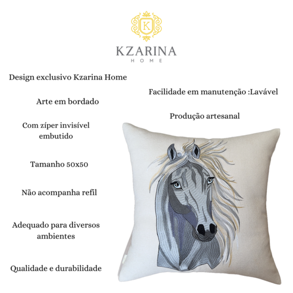CAPA  ALMOFADA CAVALO LINHÃO 50X50 - Image 3